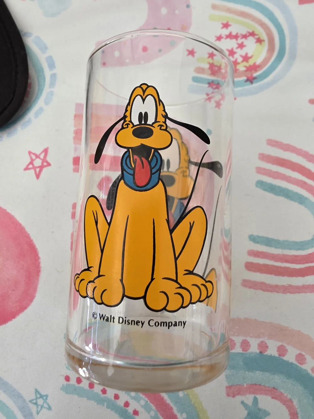 Disney Pluto Character Hat with Ears and Glass Cup
